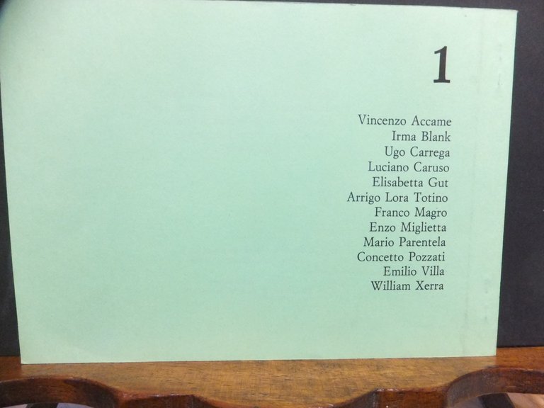 12 CARTOLINE D'ARTISTA V. ACCAME -I. BLANK - U. CARREGA …