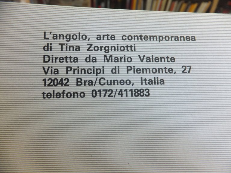 CARLO NANGERONI - L'ANGOLO ARTE CONTEMPORANEA DI T. ZARGNIOTTI DIRETTA …