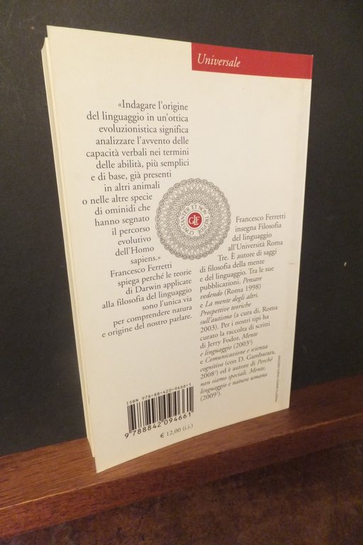 ALLE ORIGINI DEL LINGUAGGIO UMANO