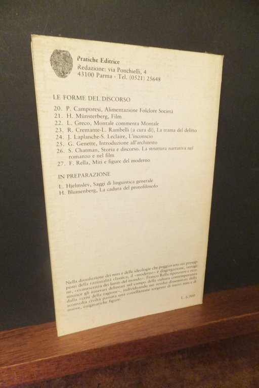 MITI E FIGURE DEL MODERNO