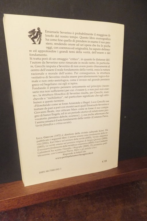 NEL PENSIERO FILOSOFICO DI EMANUELE SEVERINO