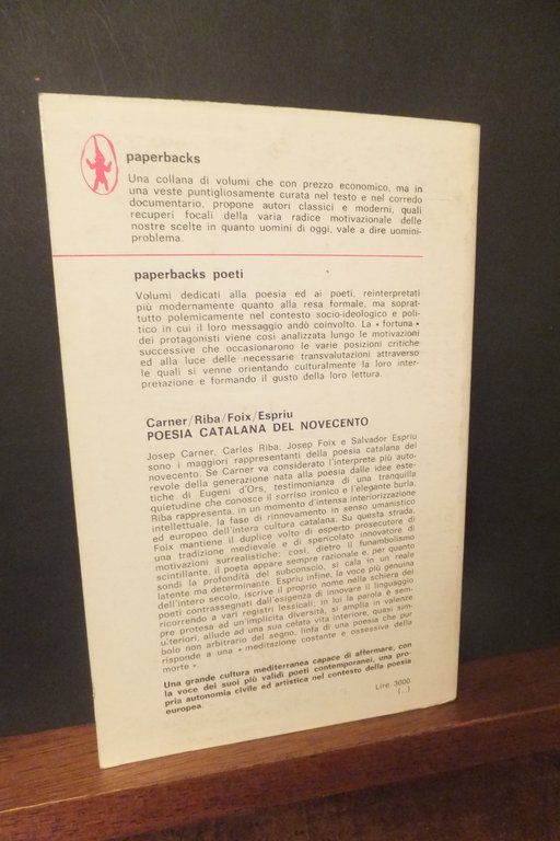 POESIA CATALANA DEL NOVECENTO