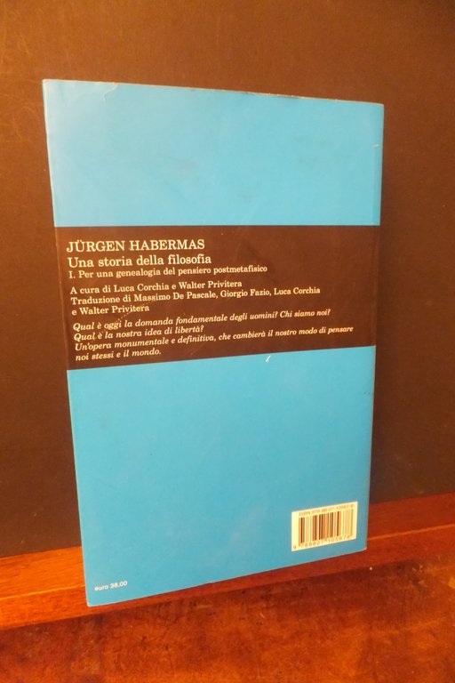 JURGEN HABERMAS UNA STORIA DELLA FILOSOFIA - PER UNA GENEALOGIA …