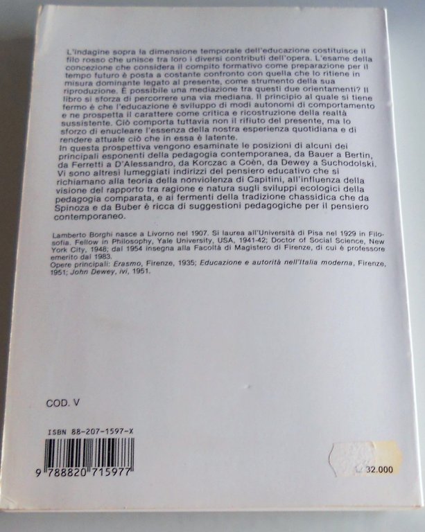 PRESENTE E FUTURO NELL'EDUCAZIONE DEL NOSTRO TEMPO