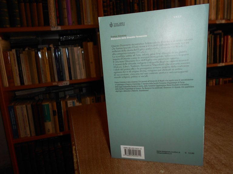Dizionario delle Dinastie Faraoniche. FRANCO CIMMINO 2003