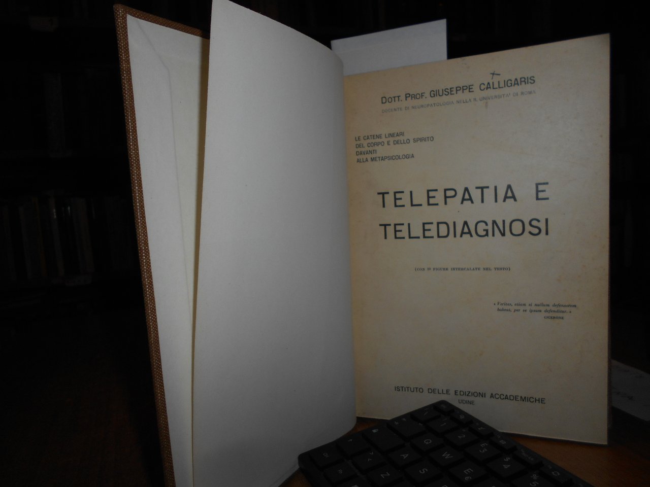 TELEPATIA E TELEDIAGNOSI. GIUSEPPE CALLIGARIS 1935