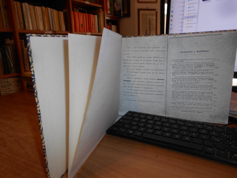 Libri ed opuscoli inerenti alla Sicilia storica e letteraria.Cat. n. …