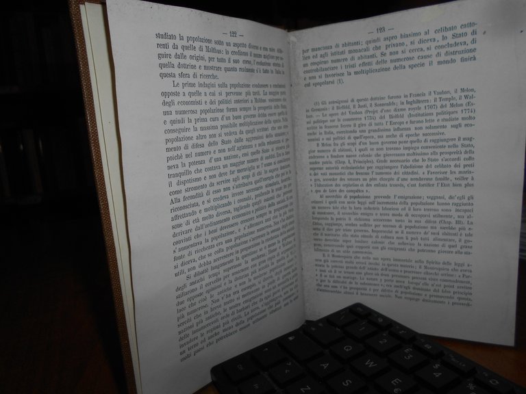 (Economia) La Teoria Economica della Popolazione in Italia. SINIGALIA 1881 …