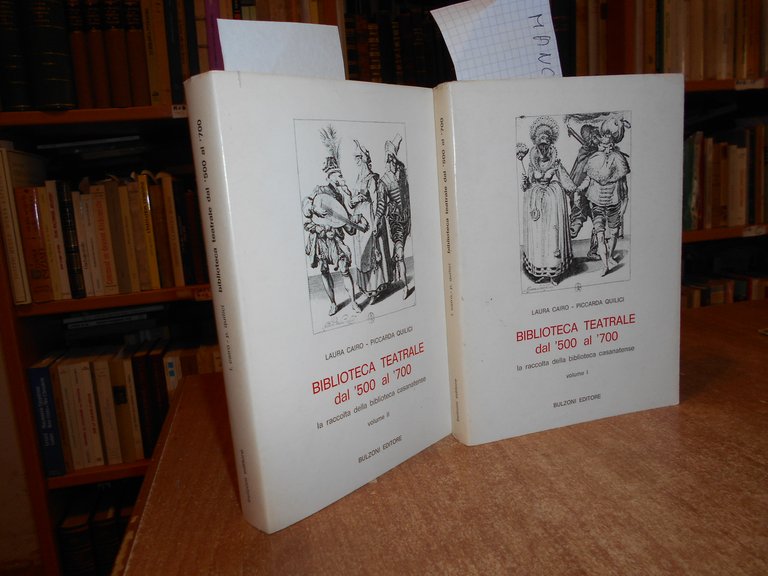 BIBLIOTECA TEATRALE dal '500 al '700... LAURA CAIRO - PICCARDA …