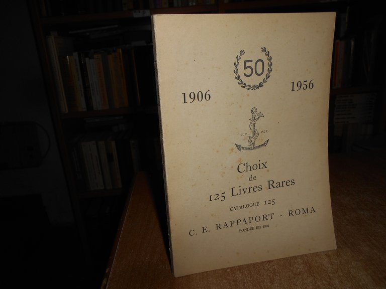 Choix de 125 Livres Rares catalogue 125. C.E. RAPPAPORT 1956