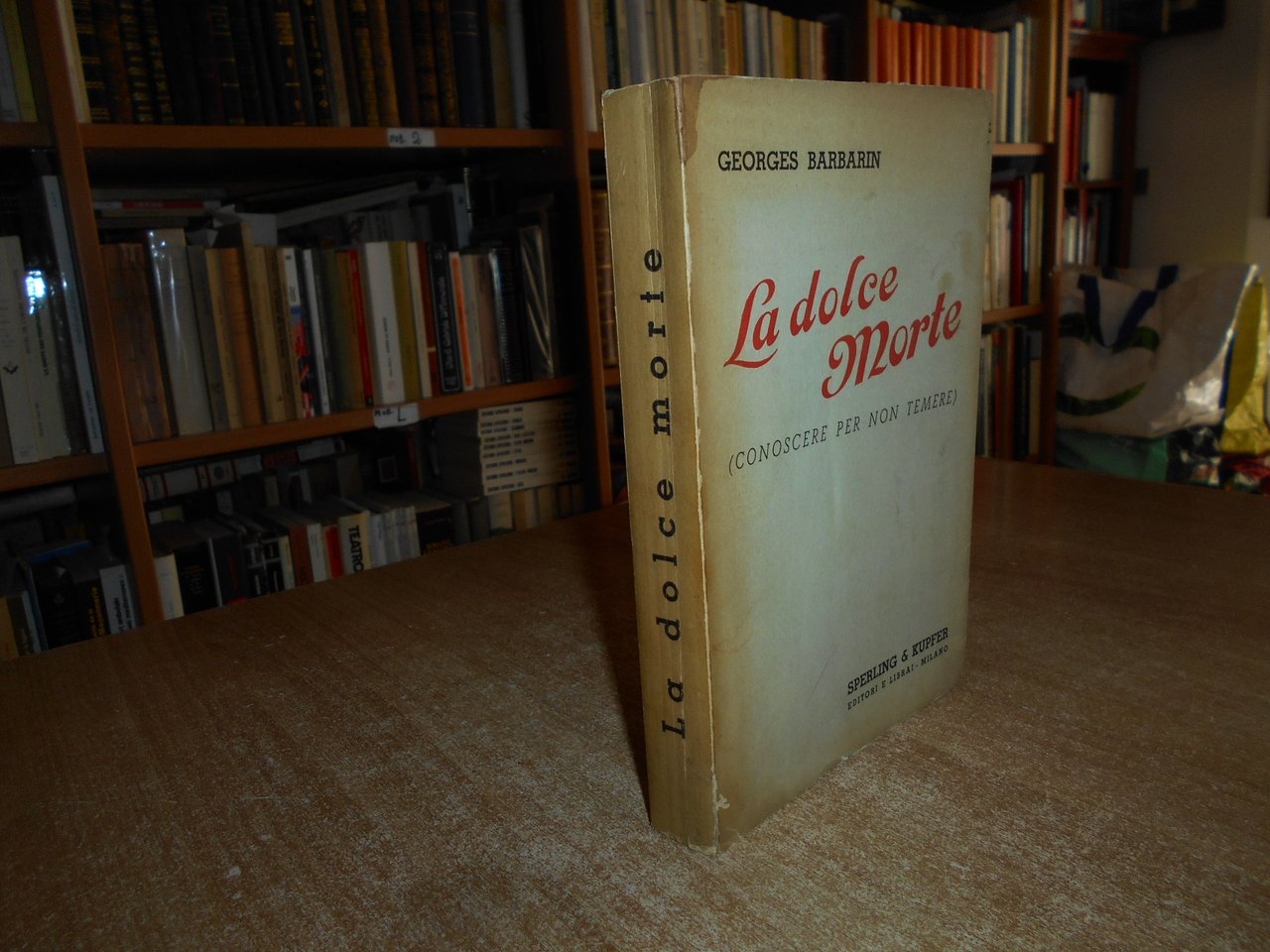 La dolce morte (conoscere per non temere). GEORGES BARBARIN 1938