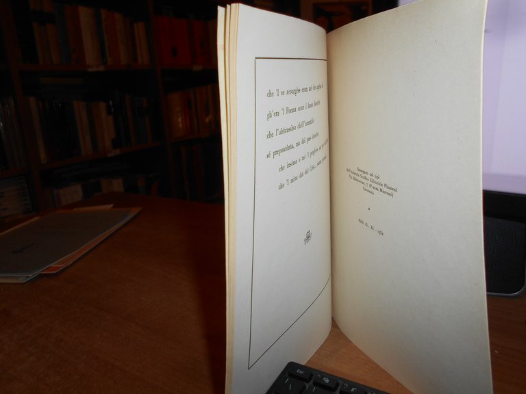 (Cremona) CANCELLO CHIUSO (Trittico dialettale in versi) CAMILLO COLLI-LANZI 1952