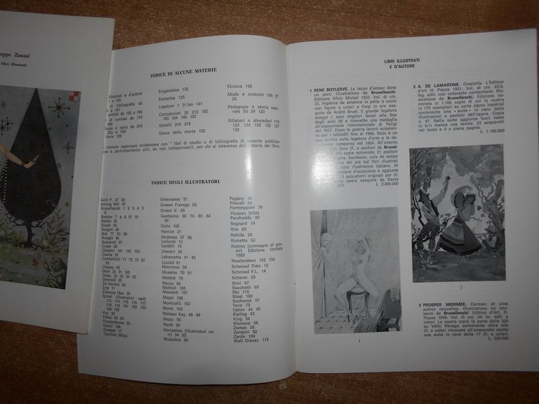 2 cataloghi. Rari Libri Illustrati di GIUSEPPE ZANASI 1988/1989