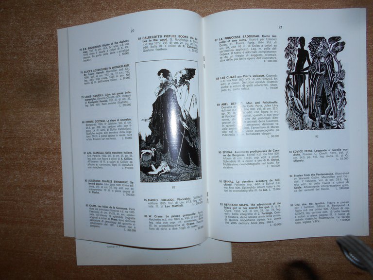 2 cataloghi. Rari Libri Illustrati di GIUSEPPE ZANASI 1988/1989