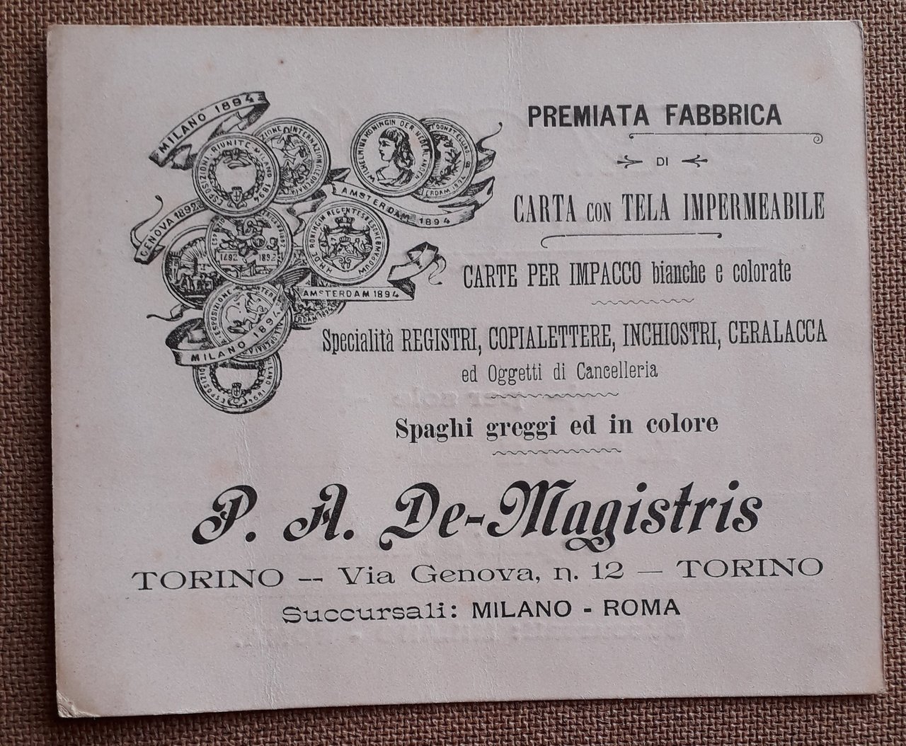 P. A. De-Magistris Premiata fabbrica