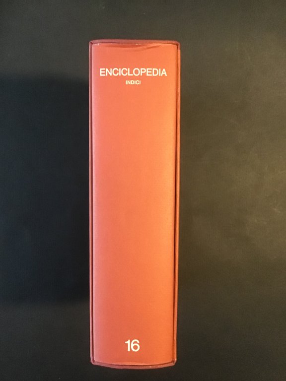 ENCICLOPEDIA EINAUDI - INDICI - VOL. 16