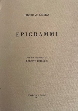 Epigrammi.