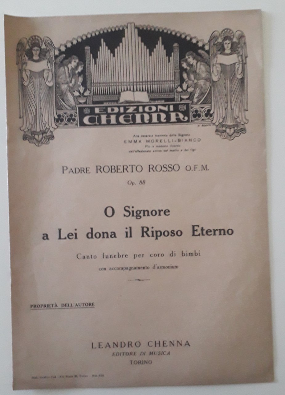 O Signore a Lei dona il Riposo Eterno Canto funebre …