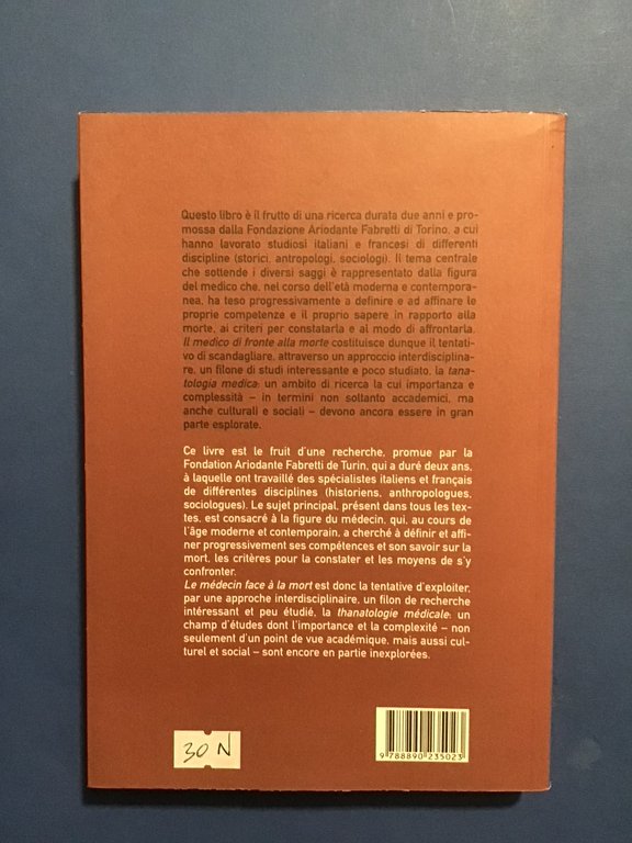 IL MEDICO DI FRONTE ALLA MORTE (SECOLI XVI-XXI)