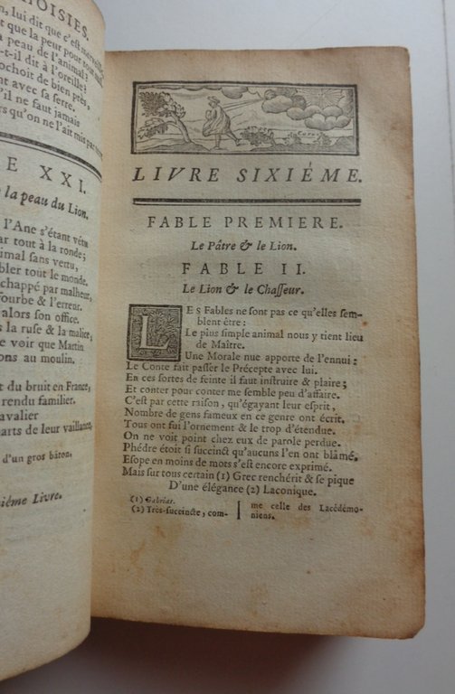 FABLES CHOISIES, mises en vers par monsieur De La Fontaine. …