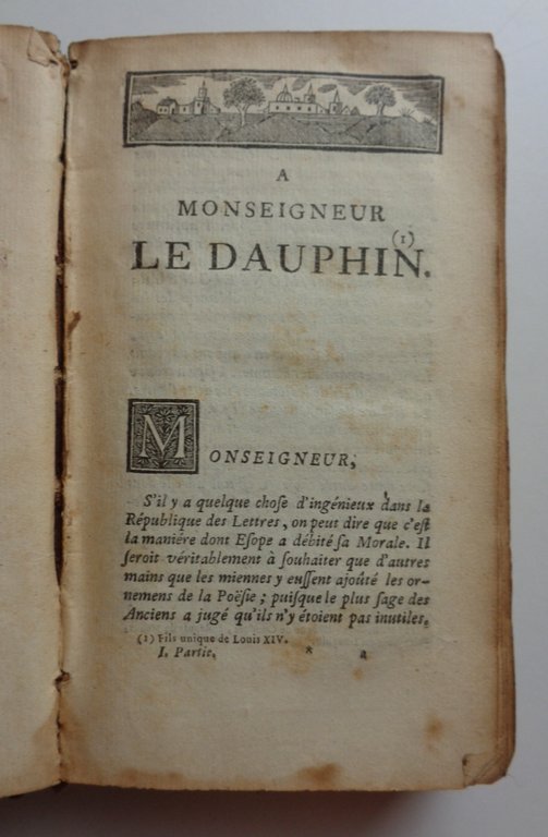 FABLES CHOISIES, mises en vers par monsieur De La Fontaine. …