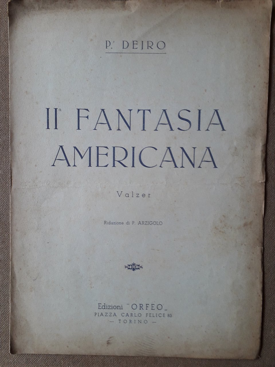 II Fantasia Americana Valzer