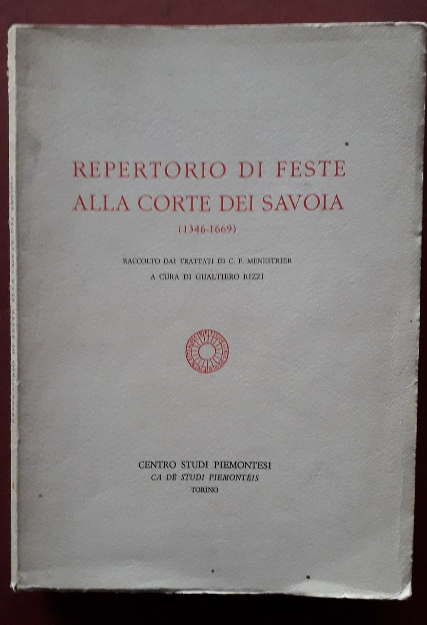 Repertorio di Feste alla Corte di Savoia (1346-1669)