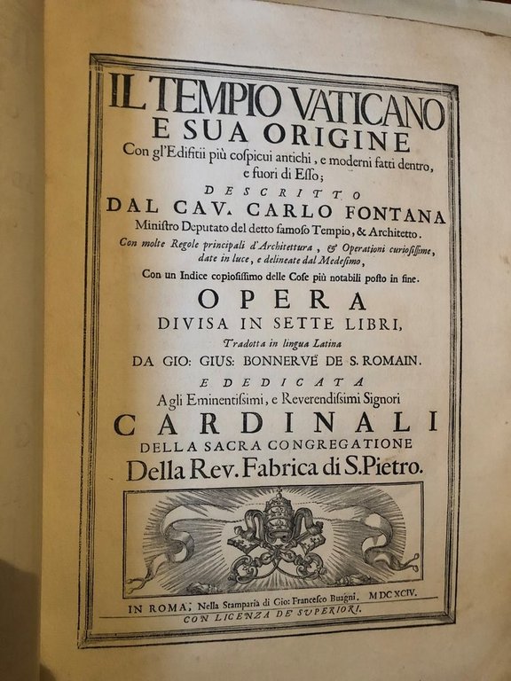 TEMPLUM VATICANUM ET IPSIUS ORIGO