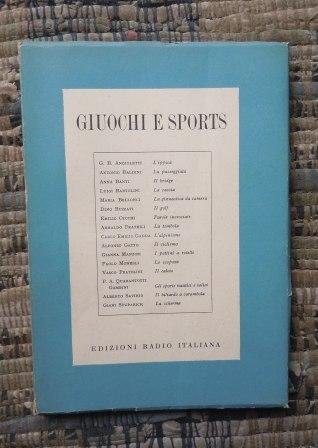 GIUOCHI E SPORTS - CON DISEGNI ORIGINALI DI MINO MACCARI …