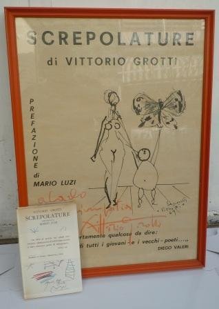 SCREPOLATURE - POESIE - LIBRO + MANIFESTO AUTOGRAFATO DALL''AUTORE