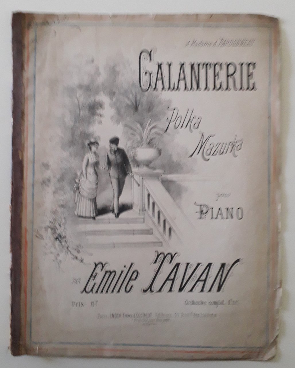 Galanterie Polka Mazurka pour piano