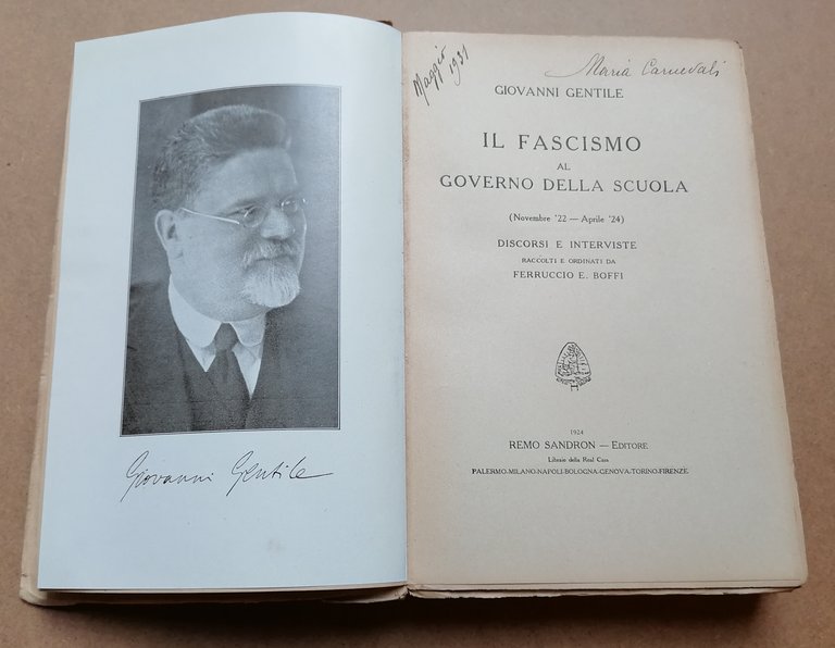 Il fascismo al governo della scuola (Novembre '22 - Aprile …