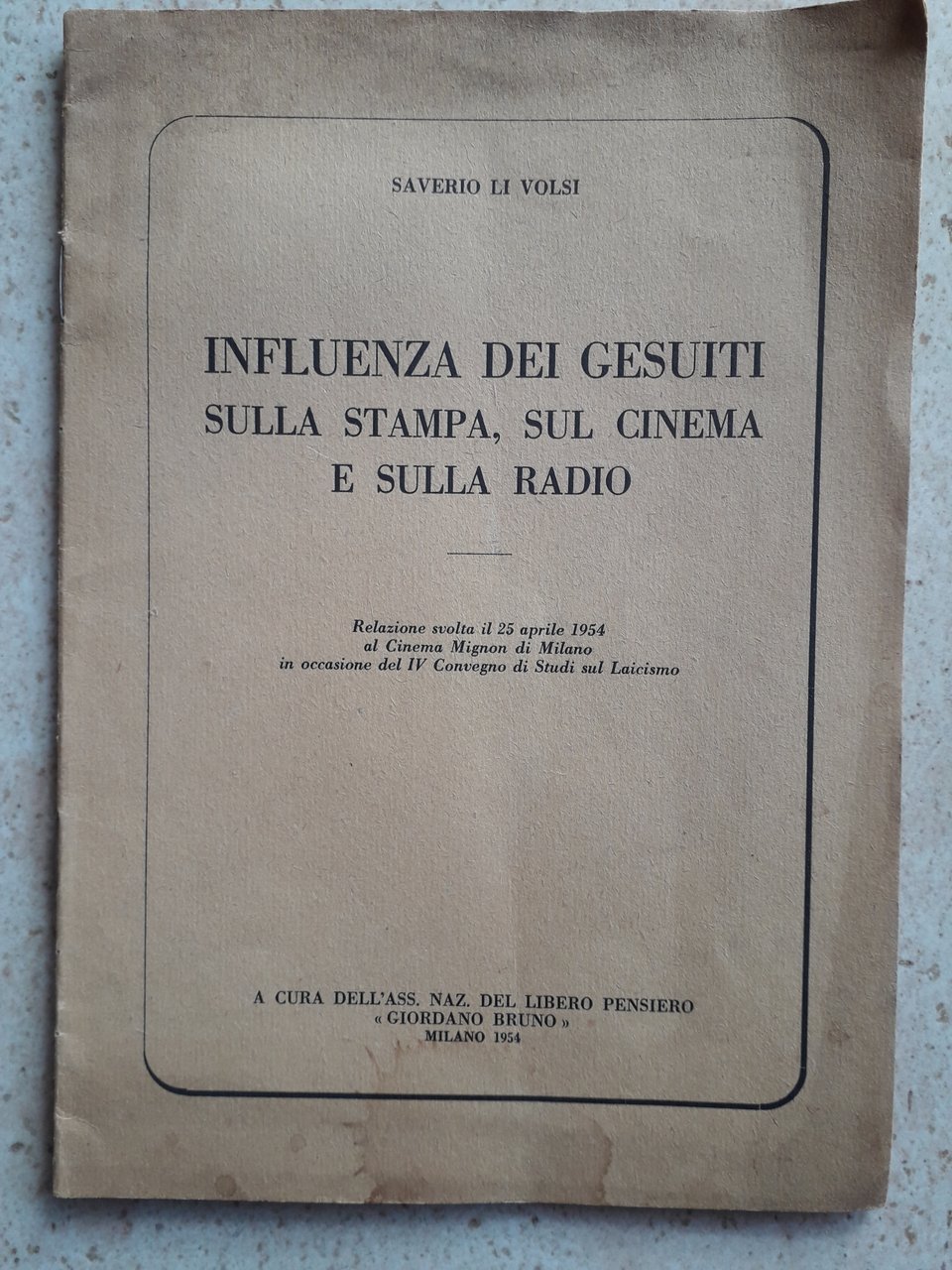 Influenza dei Gesuiti sulla stampa, sul cinema e sulla radio