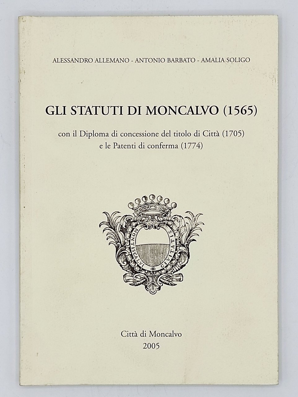 Gli statuti di Moncalvo (1565)