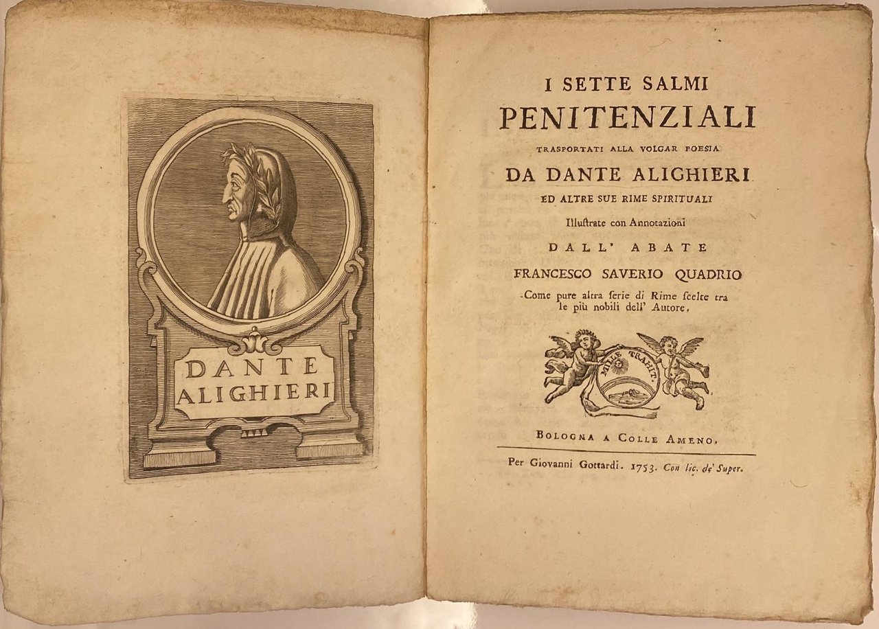 I SETTE SALMI PENITENZIALI TRASPORTATI ALLA VOLGAR POESIA DA DANTE …