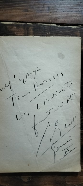 L'altalena dei sensi Con lettera di F. T. Marinetti