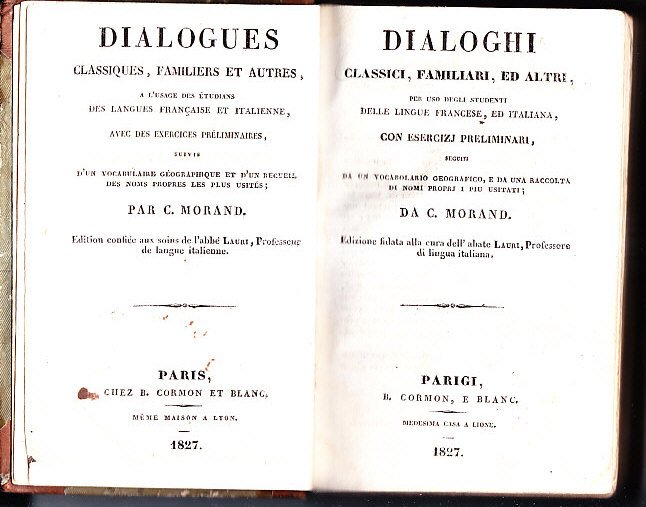DIALOGUES CLASSIQUES, FAMILIERS ET AUTRES PAR C. MORAND - DIA …