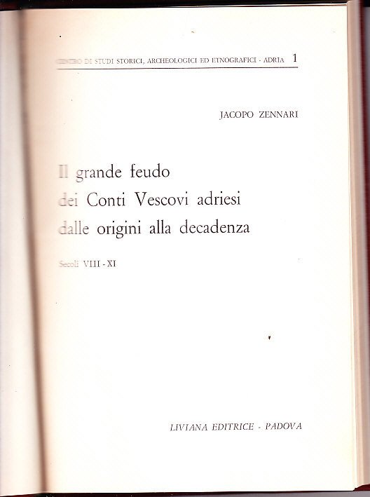 IL GRANDE FEUDO DEI CONTI VESCOVI ADRIESI DALLE ORIGINI ALLA …