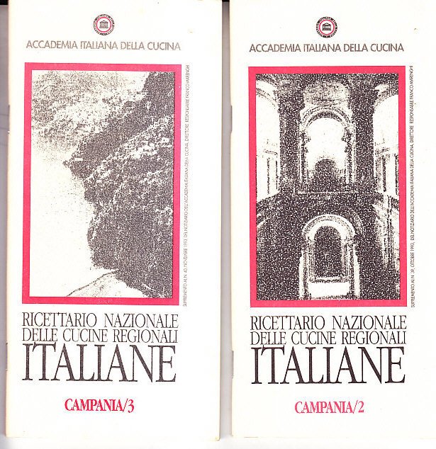 RICETTARIO NAZIONALE DELLE CUCINE ITALIANE REGIONALI (3 VOLUMI) - CAMPANIA …
