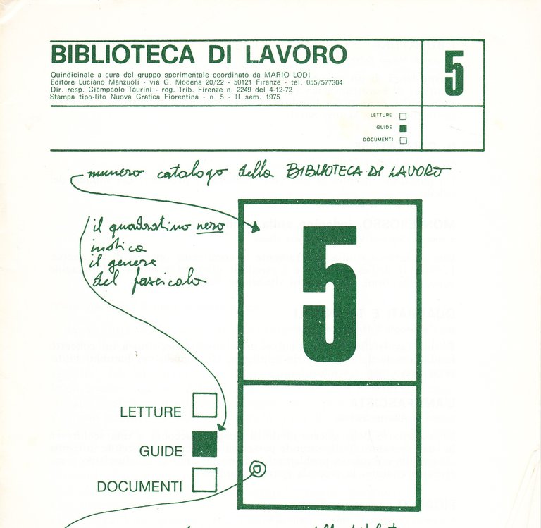 Biblioteca di Lavoro. Novità Semestre 1979 (presentazione dei numeri), Condizioni …