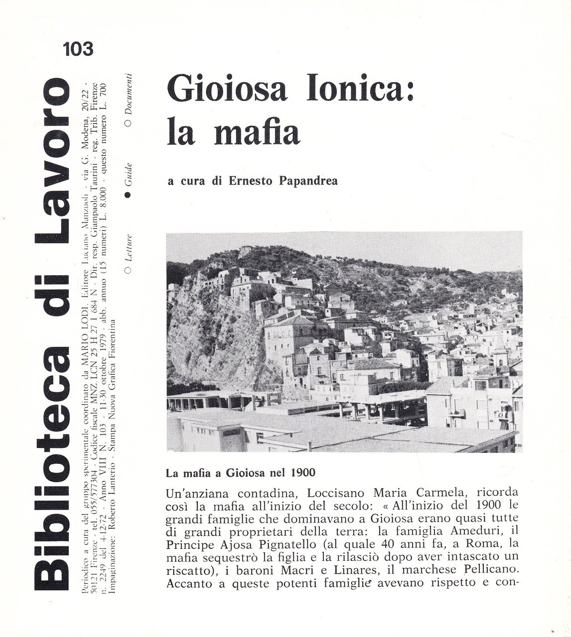 Gioiosa Ionica: la mafia