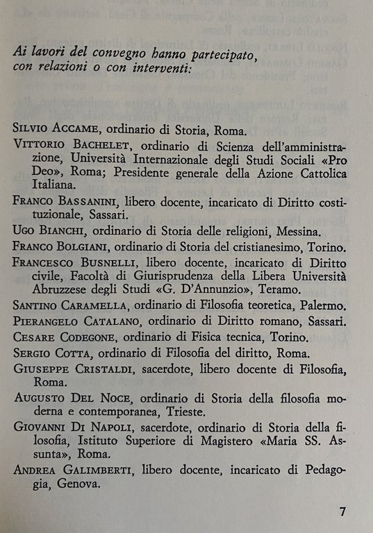 AUTORITÀ E LIBERTÀ NEL DIVENIRE DELLA STORIA. ATTI DEL CONVEGNO …