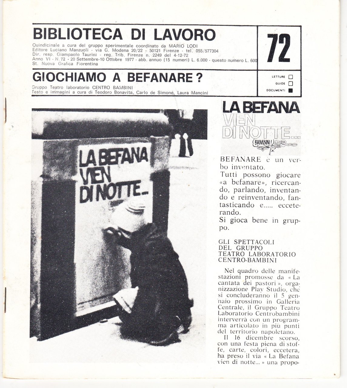 Giochiamo a befanare?