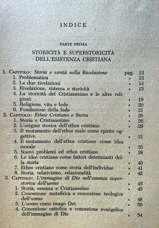 LA STRUTTURA DELLA ESISTENZA CRISTIANA