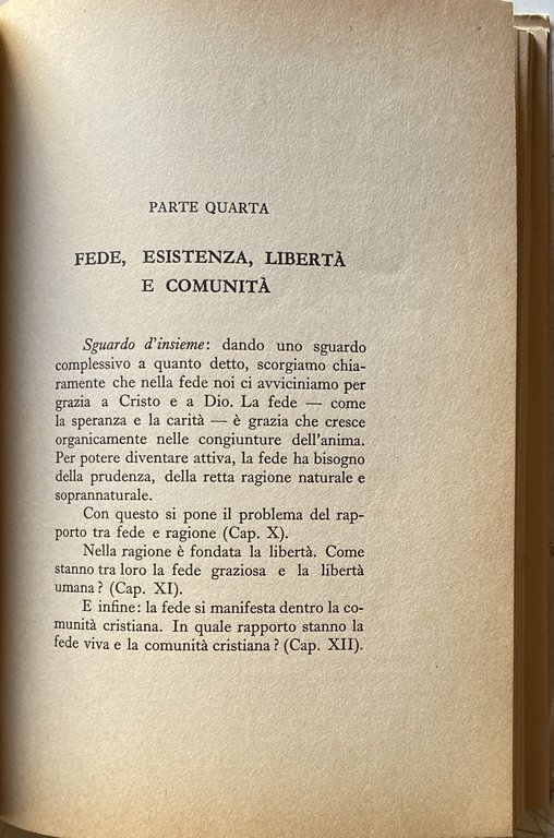 LA STRUTTURA DELLA ESISTENZA CRISTIANA