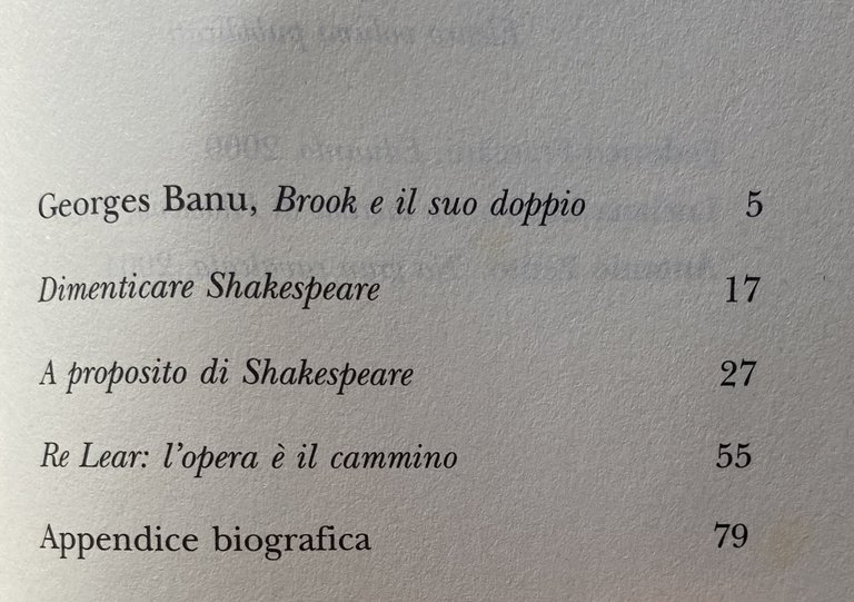 DIMENTICARE SHAKESPEARE?