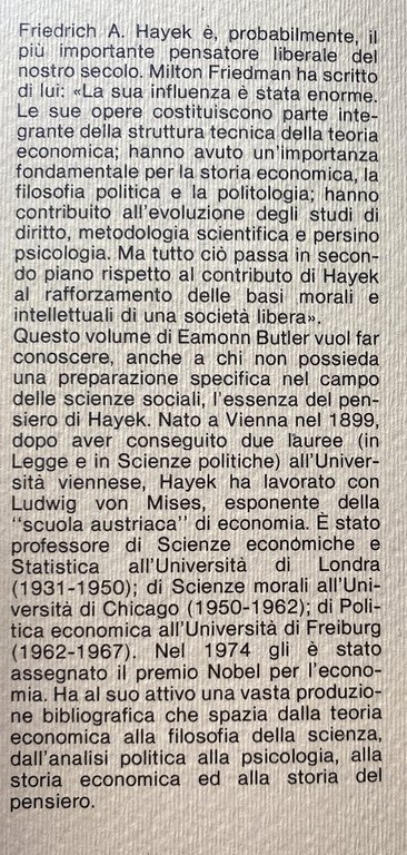 FRIEDRICH A. HAYEK