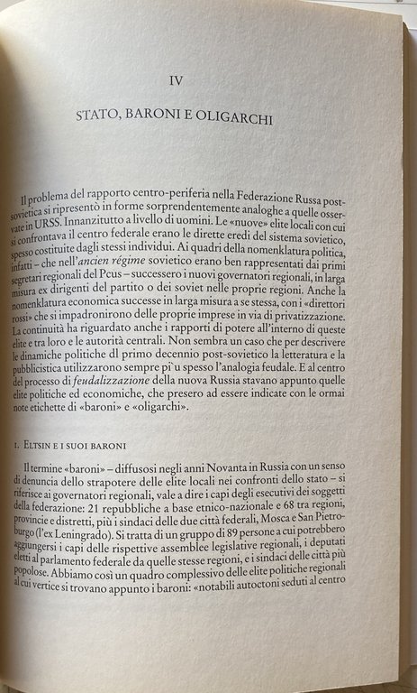 LA RUSSIA TRA MITI E POTERE. ATTORI E PROCESSI POLITICI …