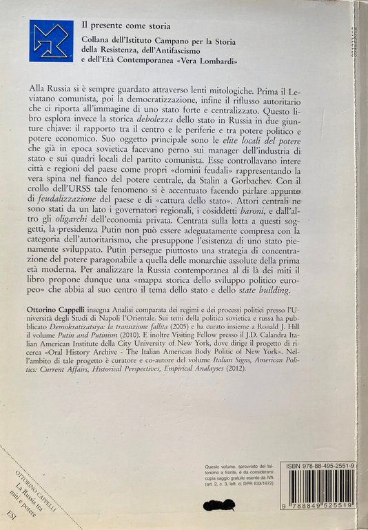 LA RUSSIA TRA MITI E POTERE. ATTORI E PROCESSI POLITICI …