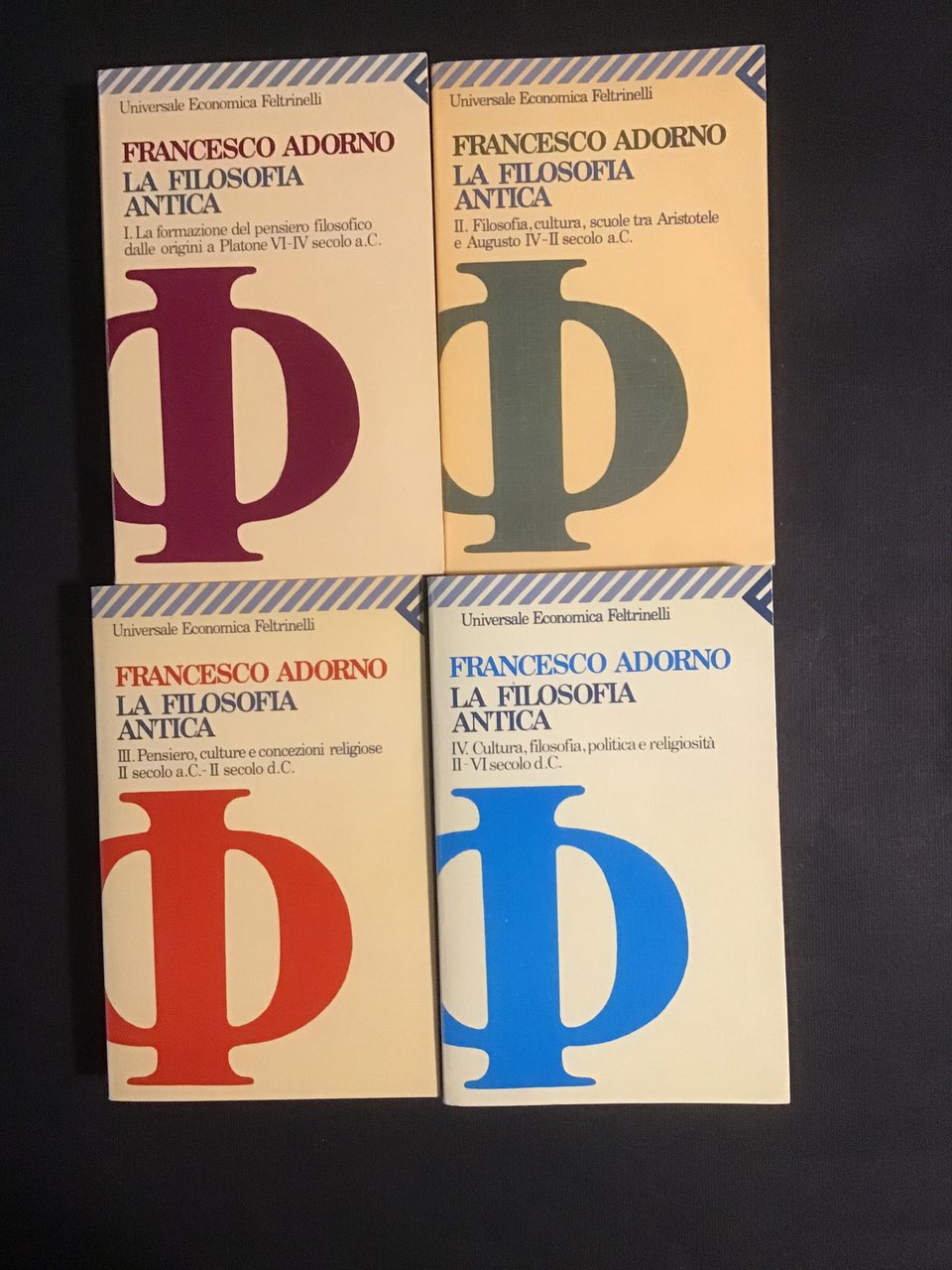 LA FILOSOFIA ANTICA - VOL. I, II, III, IV